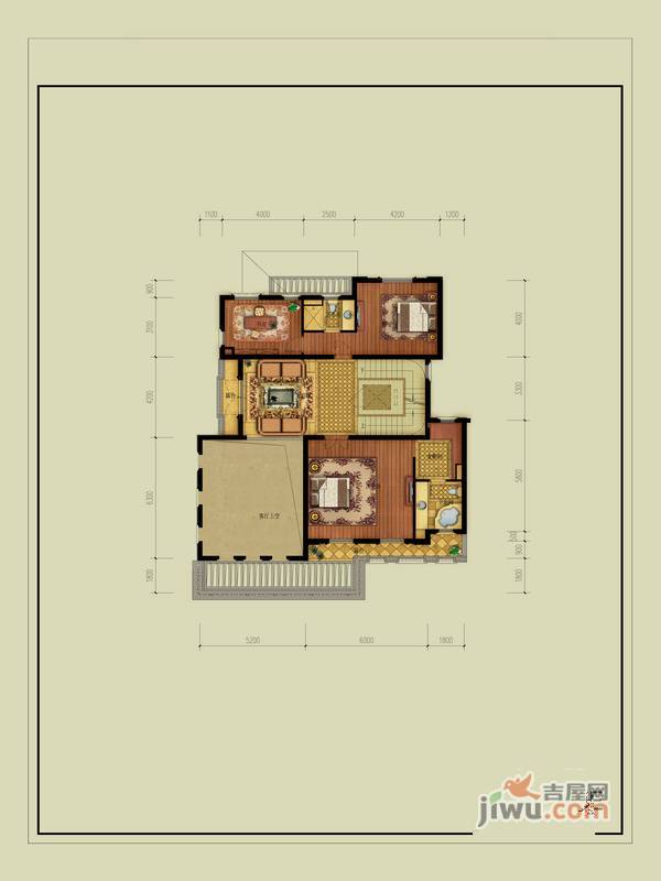 大华西溪风情悦宫6室3厅5卫430㎡户型图