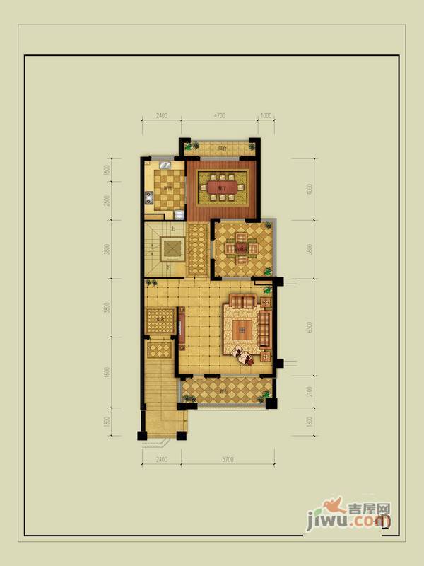 大华西溪风情悦宫5室2厅4卫388㎡户型图