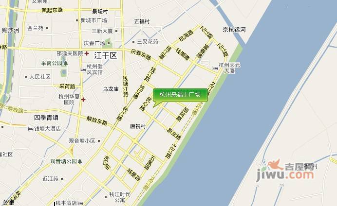 杭州来福士广场位置交通图