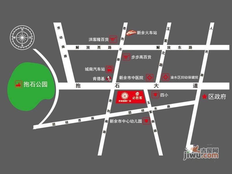 洪城国际广场位置交通图图片