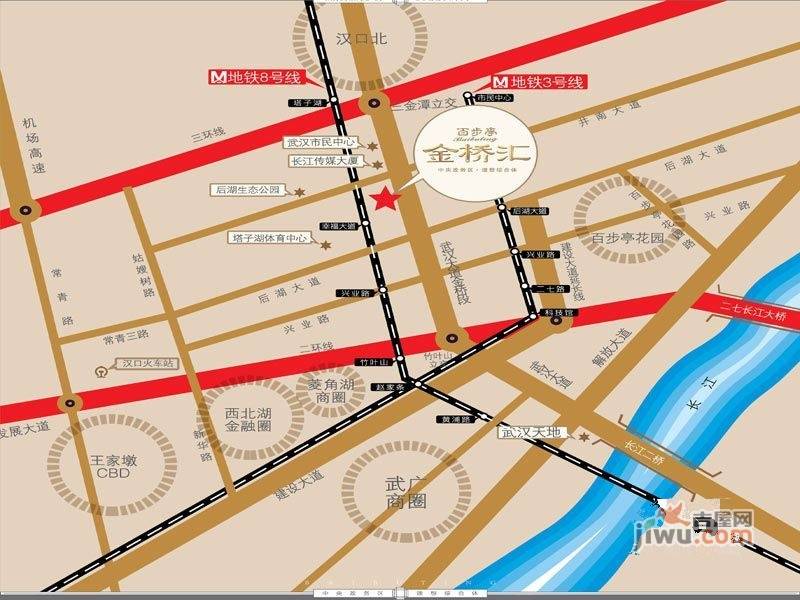 百步亭金桥汇商业街位置交通图图片