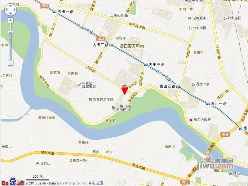 广电江湾新城商铺位置交通图图片