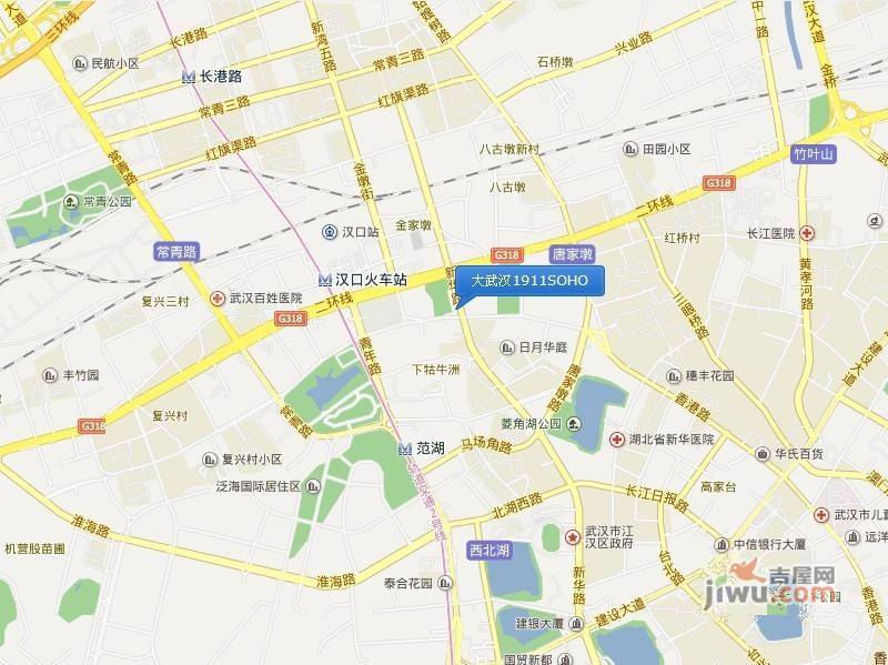 大武汉1911SOHO位置交通图图片