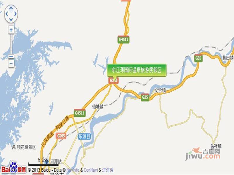 东江源国际温泉旅游度假区位置交通图图片
