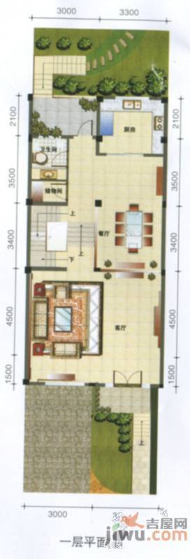 格林美郡1室0厅1卫323.8㎡户型图