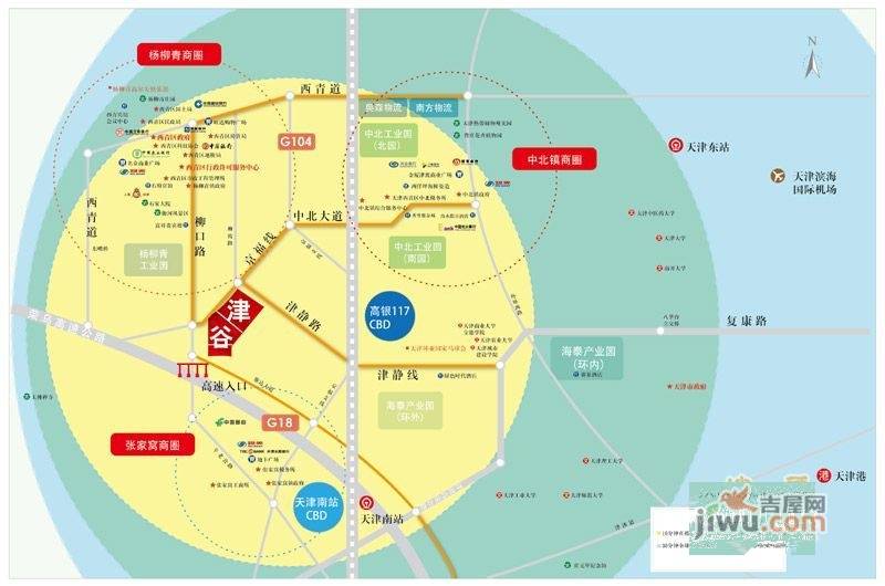 天津天安数码城位置交通图图片