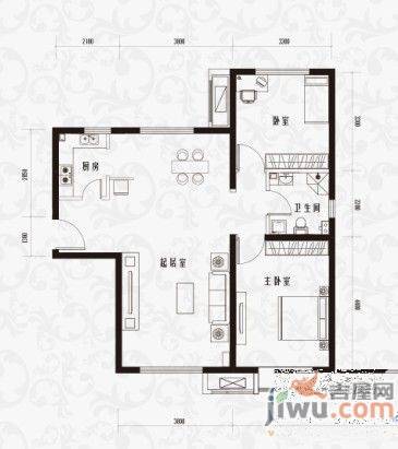 首创爱这城普通住宅96㎡户型图