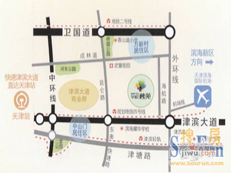 华城秋苑位置交通图图片