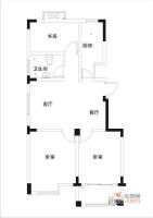 斌诚花园3室1厅1卫90.1㎡户型图