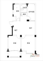 斌诚花园2室1厅1卫86.2㎡户型图