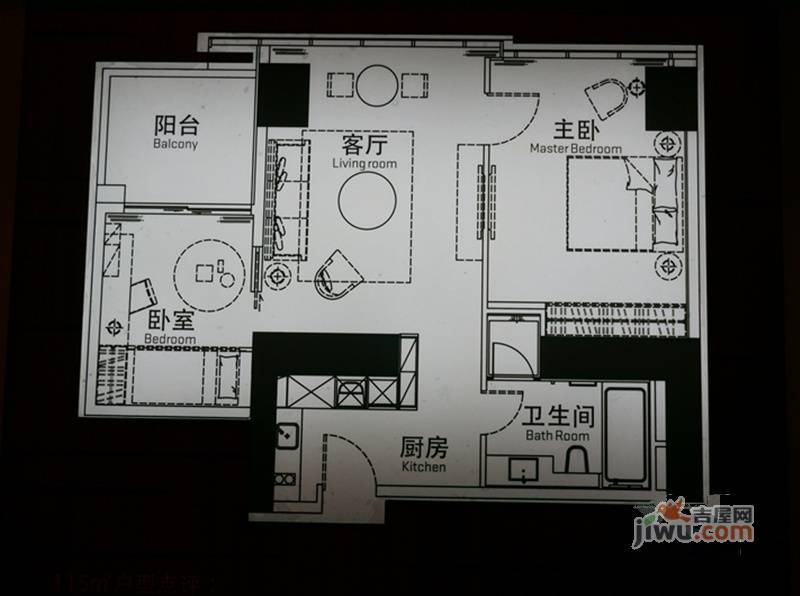 万科峯汇1室0厅0卫户型图