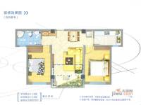 中科蓝湾国际1室1厅1卫64.7㎡户型图