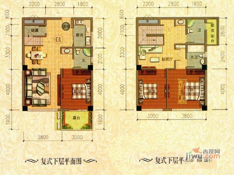 天诚丽景1室1厅1卫户型图