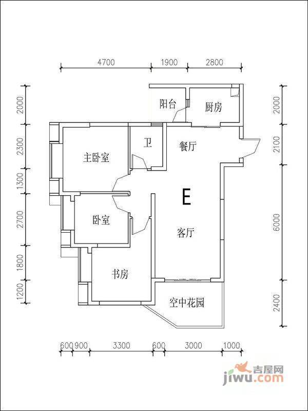 福泉嘉园3室2厅2卫251.6㎡户型图