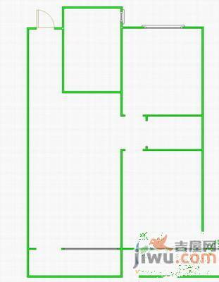 万科魅力之城2室2厅1卫88㎡户型图