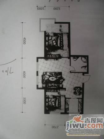 格林生活坊三期2室2厅1卫93㎡户型图