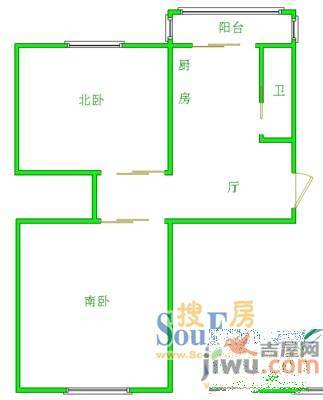 广昌小区1室1厅1卫户型图