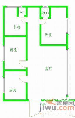 双鑫家园(沈河)3室2厅2卫144㎡户型图