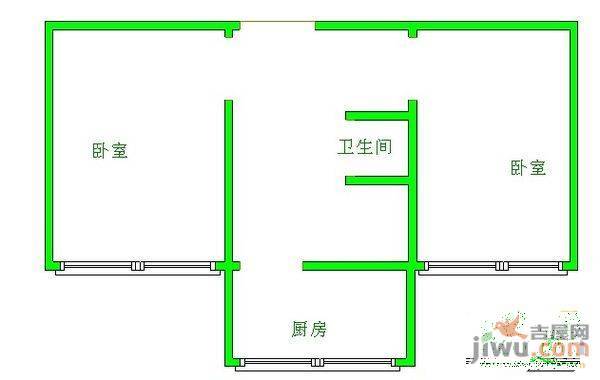 杏林小区3室1厅1卫79㎡户型图