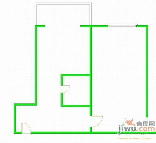 令闻小区2室1厅1卫57㎡户型图