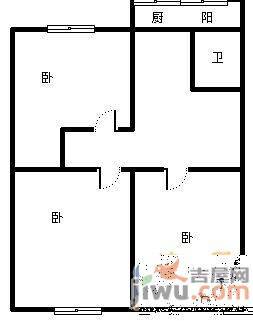 茂泉小区2室2厅2卫117㎡户型图