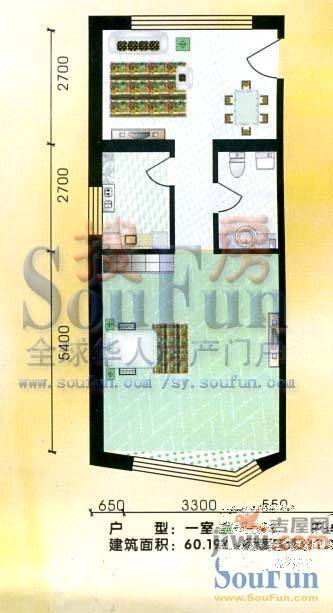 祥瑞家园3室1厅1卫133.7㎡户型图