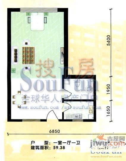 祥瑞家园3室1厅1卫133.7㎡户型图