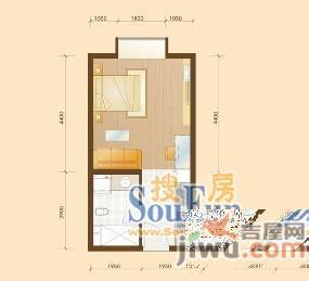 明城花园2室2厅1卫118.7㎡户型图