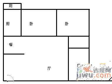 金生社区3室1厅1卫109㎡户型图