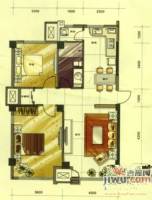 城建乾元2室2厅1卫100㎡户型图