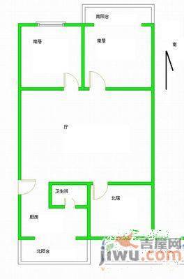 千德小区3室1厅1卫114㎡户型图