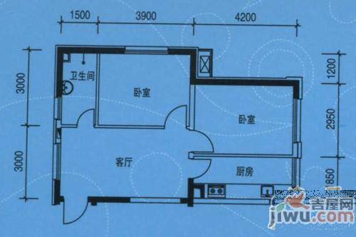 思和苑2室1厅1卫69.8㎡户型图