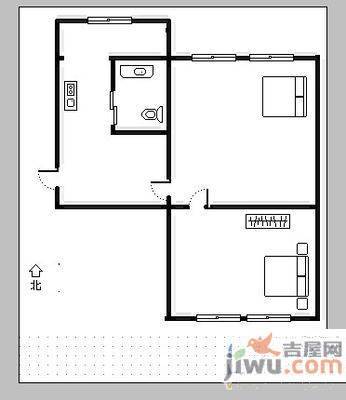 新立堡2室1厅1卫67㎡户型图