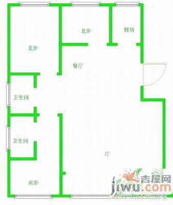 双鑫家园(沈河)3室2厅2卫144㎡户型图