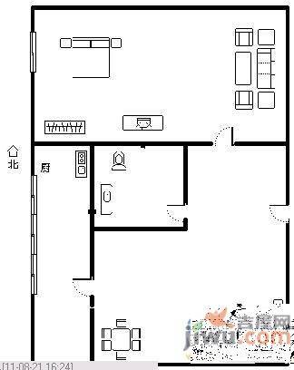 可久小区3室2厅1卫127㎡户型图