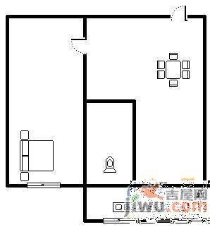 可久小区3室2厅1卫127㎡户型图