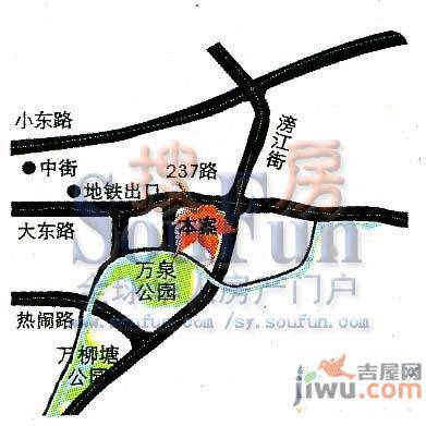 万泉枫景位置交通图图片