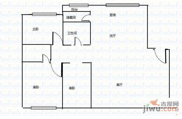 汇馨家园6室2厅3卫191㎡户型图