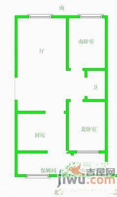 卉盛家园2室2厅1卫120㎡户型图