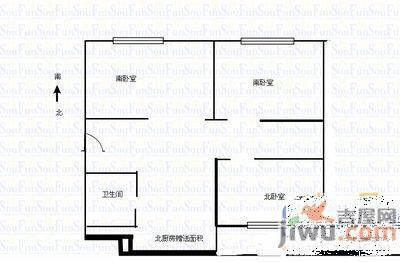 泉源小区3室1厅1卫79㎡户型图