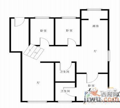 中辽国际花园3室2厅2卫178㎡户型图