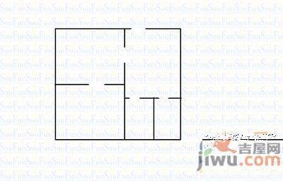 双路社区2室2厅1卫108㎡户型图