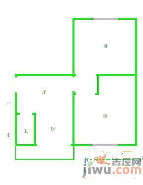 陵东小区2室1厅1卫82㎡户型图