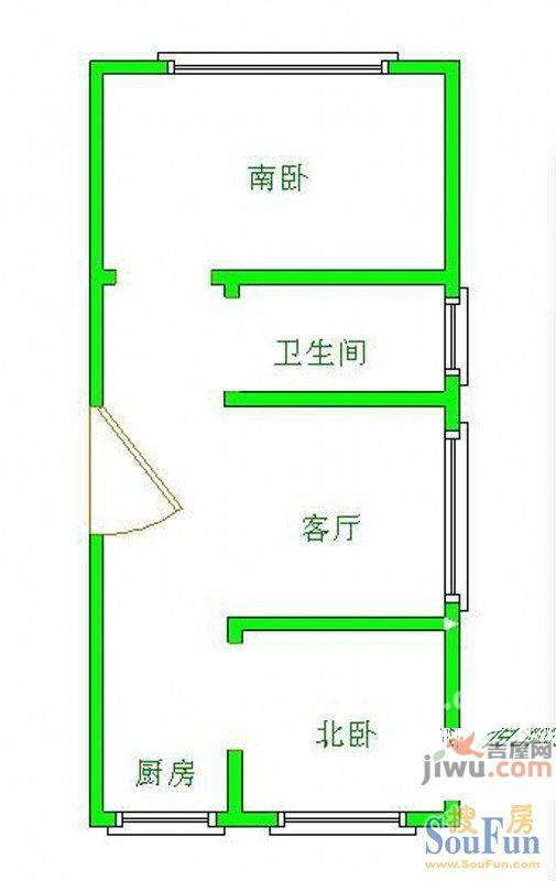 军区社区3室2厅2卫168㎡户型图