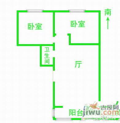 海华苑3室2厅1卫135㎡户型图