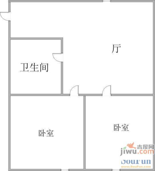 海华苑3室2厅1卫135㎡户型图