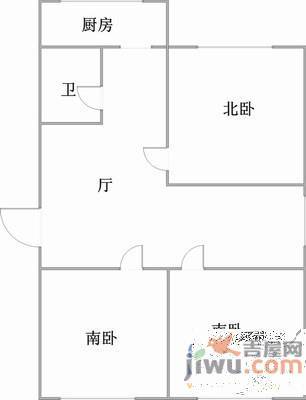 昆山小区3室2厅1卫109㎡户型图