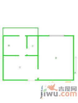 三洞桥小区2室1厅1卫53㎡户型图