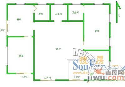 阳光假日山庄2室3厅2卫户型图