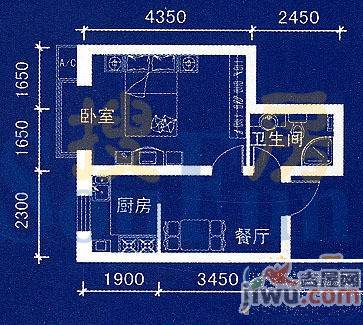 丽阳馨苑2室2厅1卫107㎡户型图